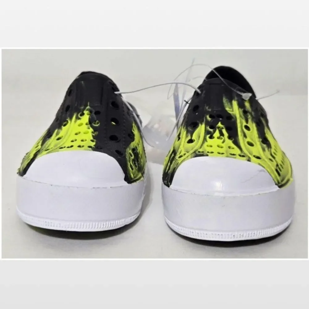 New Stepping Stones Kids Shoes Boys Size 5 EVA Sneakers Black Green NWT